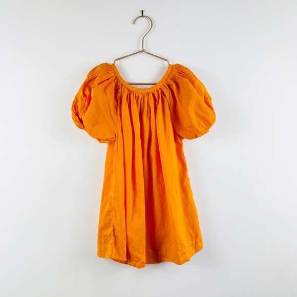 Makie 100% cotton orange little girls top/ dress